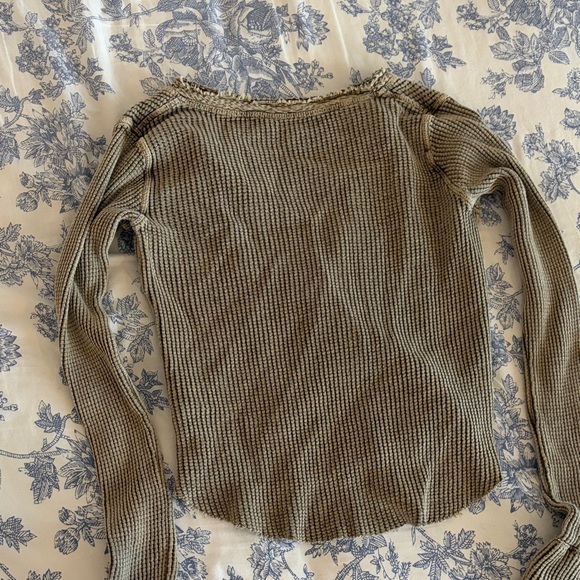 Free People Textured Olive Colt Thermal - Picture 4 of 4
